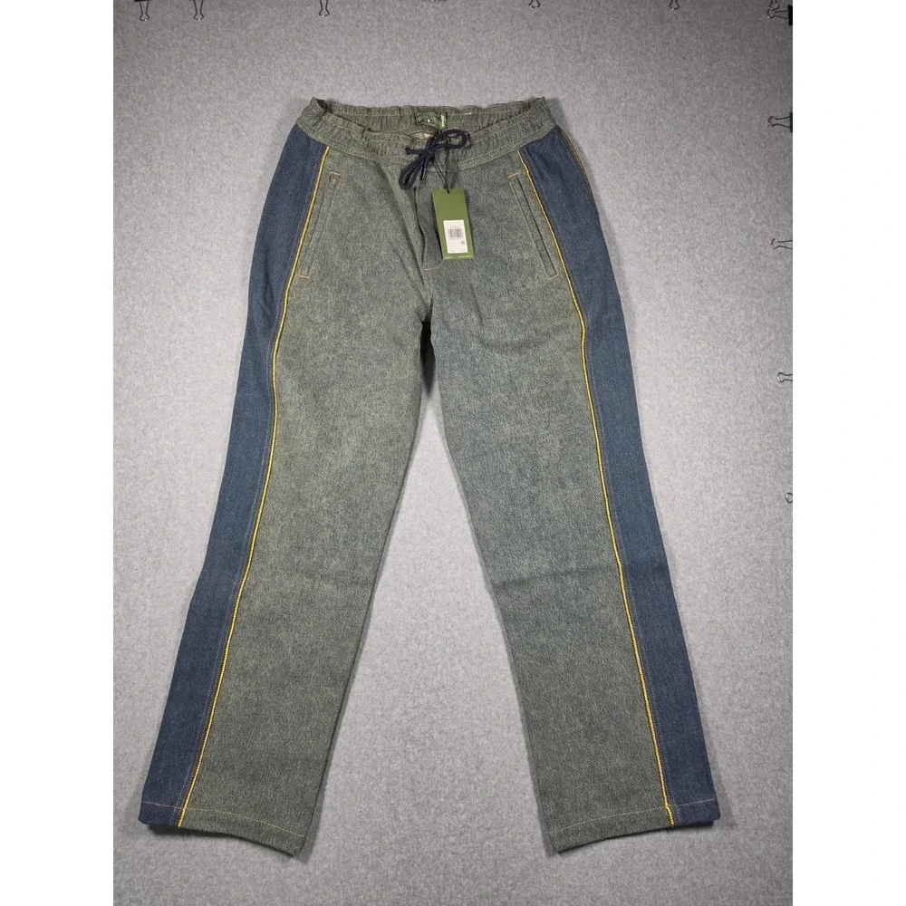 Levi's X Denim‎ Tears Track Pants Mid Indigo Wash--NWT--Men's Medium